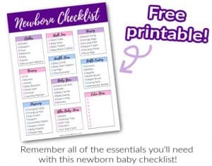 The Ultimate Newborn Baby Checklist (with free printable)!! - Mama Kenna