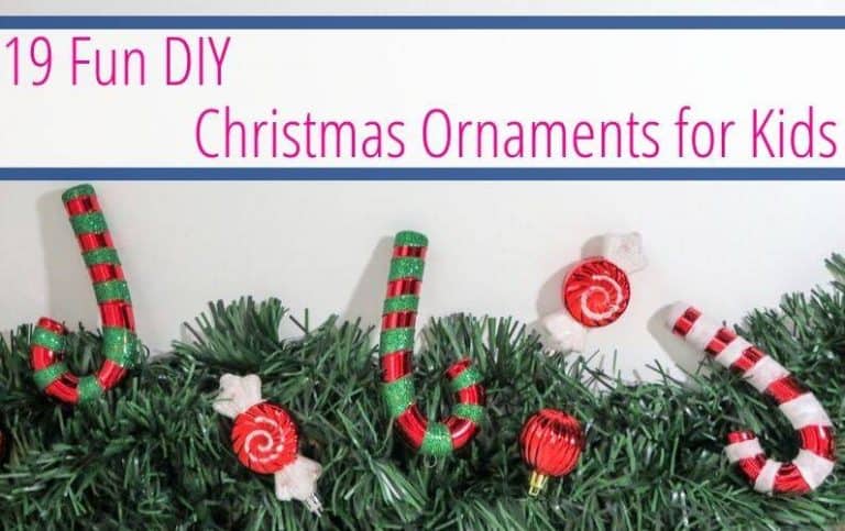 19 Fun DIY Christmas Ornaments for Kids
