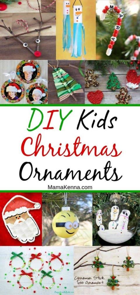 19 Fun DIY Christmas Ornaments for Kids - Mama Kenna