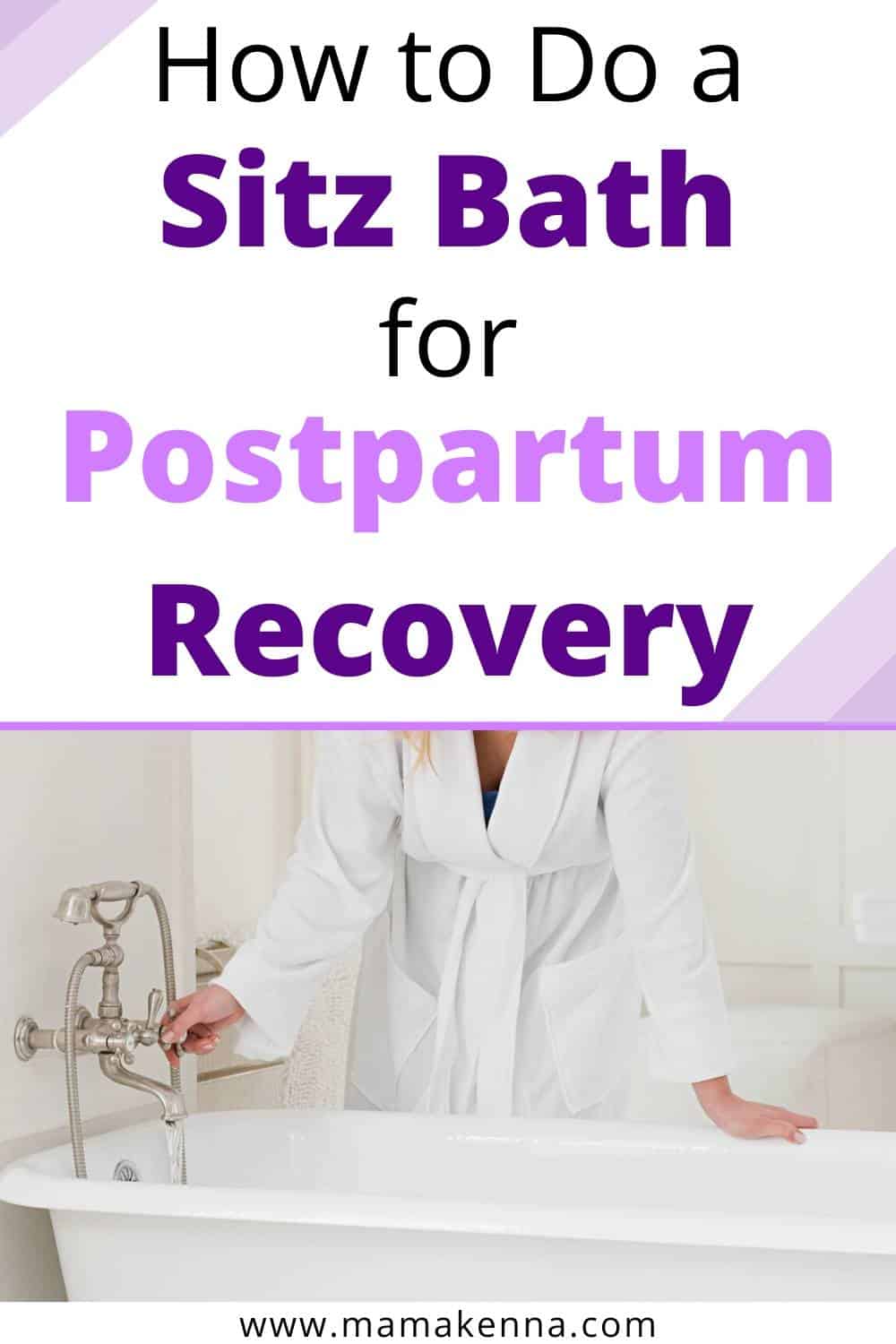 learn about the benefits of taking sitz baths and even how to make one for during your postpartum recovery