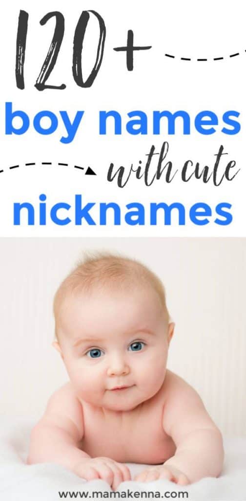 Find boy names with nicknames here