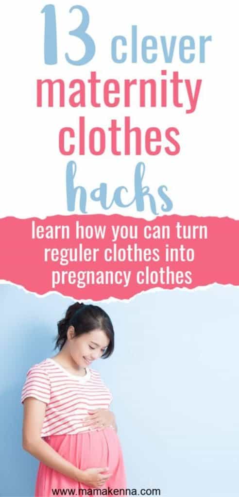 learn how to turn your regular clothes into maternity clothes