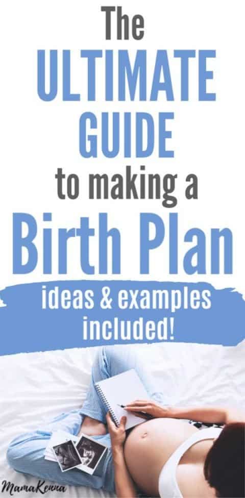 How to Make the Perfect Birth Plan for First Time Moms (plus examples ...