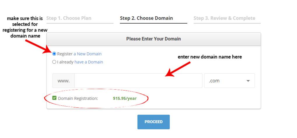 learn how to create a new domain name with siteground
