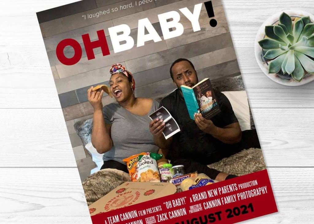 unique movie poster pregnancy announcement idea