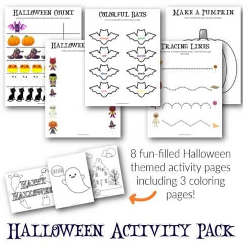 Free Halloween Activity Sheets for Toddlers - Mama Kenna