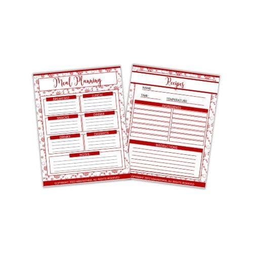 meal planning sheets