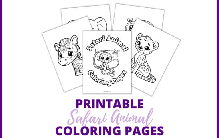 safari animal coloring pages