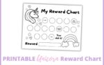Free Printable Unicorn Reward Chart for Kids - Mama Kenna